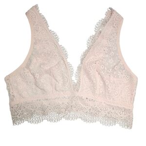 Victoria's Secret Lace Bralette in Light Pink